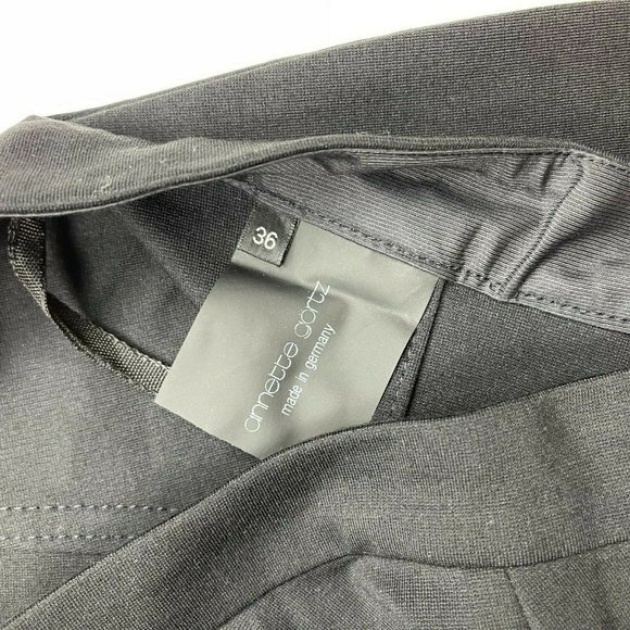 Annette Gortz Trouser Ankle Zip Flat Front Stretch Viscose Pant Women 36 Small - Picture 10 of 11